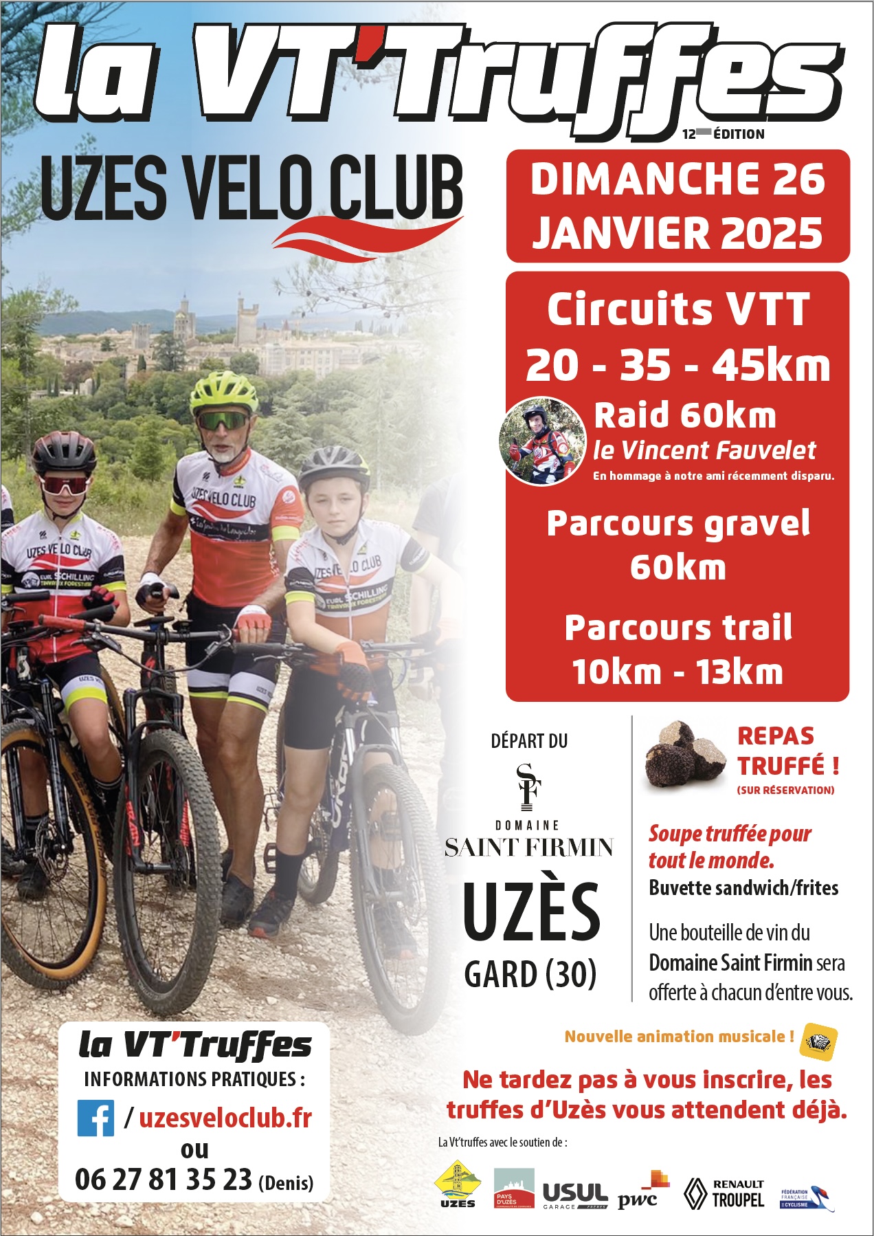 12 eme VTTruffes le 26 Janvier 2025